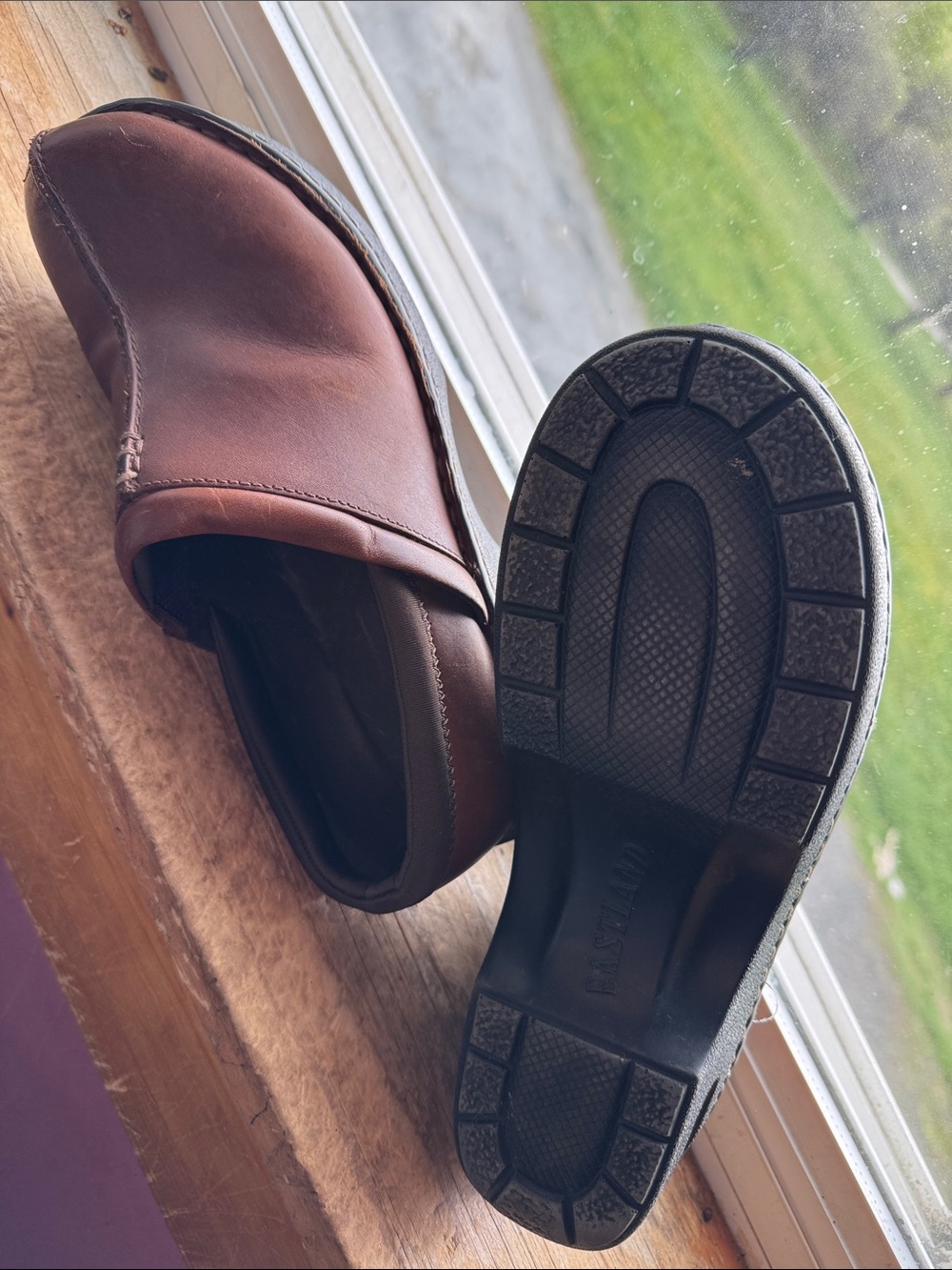 Eastland Brown Leather Slip-On Loafers for Women - Picture 3 of 4